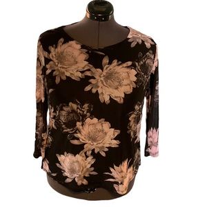 Kasper Professional Floral Top * Petite XL